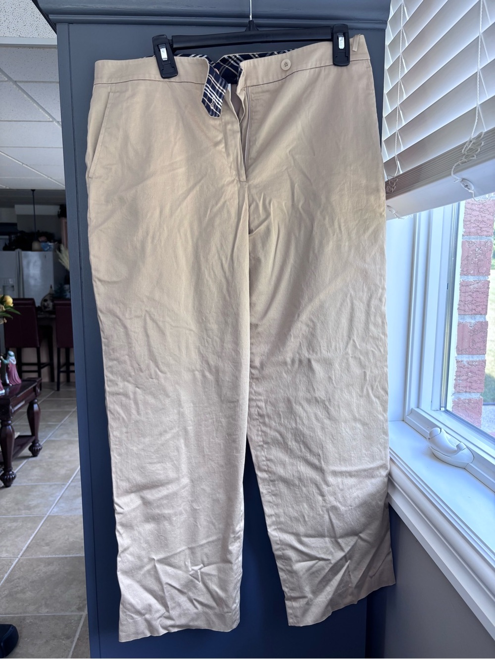 Talbots Khaki Cotton Chinos in Beige